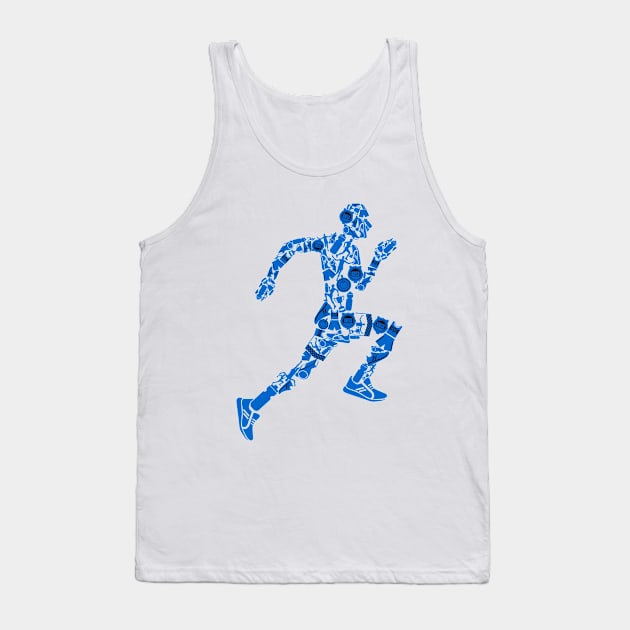 Runner body illustration Tank Top by Mako Design 